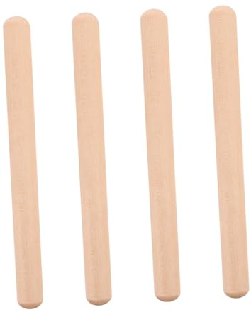 LRXIYODE 2 Paar Holz Lummi Sticks Kinder Rhythmus Schlaginstrumente Musikstäbe Aus Umweltfreundlichem Material Für Frühe Musikalische