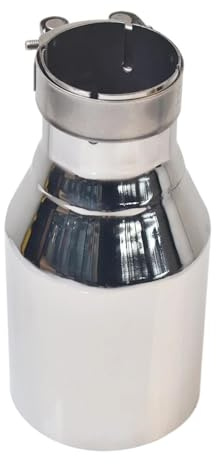 Scarico Auto 1 Pezzo 304 SUS Acciaio Inossidabile Flangia In Linea Tubo Di Scarico Punta Marmitta Taglio Piatto Universale(IN 60MM OUT 89MM)