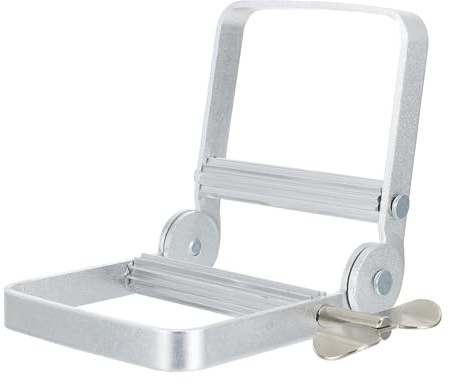 HIAKDOFT Presse-Tube en Métal Argenté pour Tubes D’Aluminium, Extrudeur Compact pour Dentifrice, Colorants Capillaires et Lotions, Accessoire Pratique pour Salle de Bain et Salon de