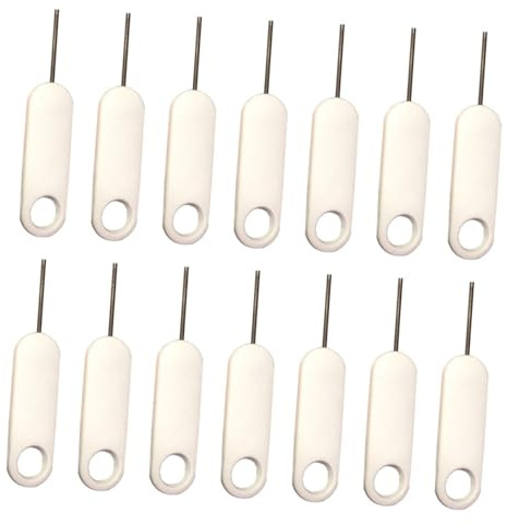 KAJNBN Sim Card Removal Needles Pin Tool 20Pcs Stainless Steel Plastic for Mobile Phone Sim Tray Extraction Accessory Compatible Smartphones