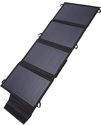 Vvikizy Il Caricabatterie Solare per Telefono da 22 W con Doppia Porta USB per Viaggi in Campeggio, Escursionismo, Funziona in Condizioni Soleggiate e Nuvolose