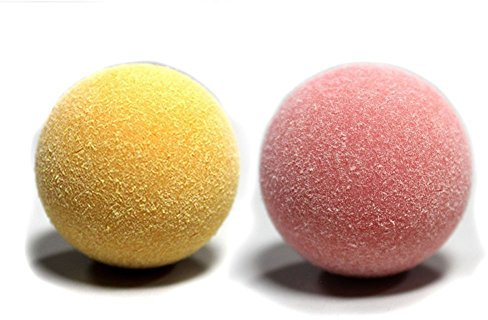 Tornado Official Foosballs Tournament Balls Commercial Quality - Play Like The Pros (2 Balls, Pink and Yellow)