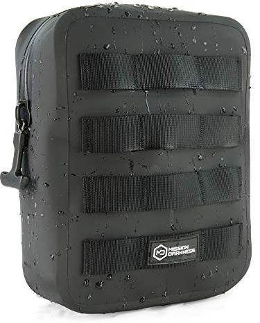 Mission Darkness Dry Shield MOLLE Faraday Pouch (2nd Gen) // Waterproof & Submergible Dry Bag + RF Shielding Liner. Signal Blocking, Anti-tracking, EMP Shield, Data Privacy, Electronic Device Security