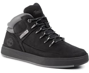 Timberland Herren Davis Square Hiker High-Top Sneaker, Schwarz, 42 EU