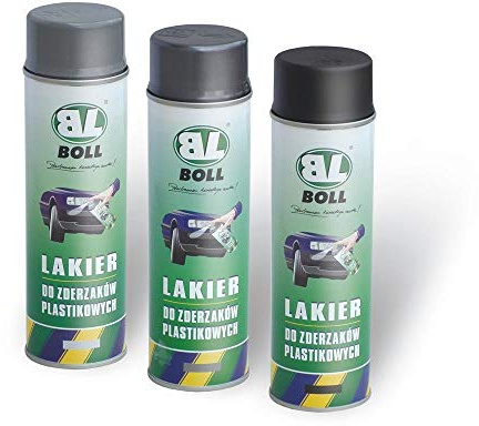 Boll 500 ml Lack Lackspray Kunststofflack Stoßstangenlack Sprühdose GRAU 001015