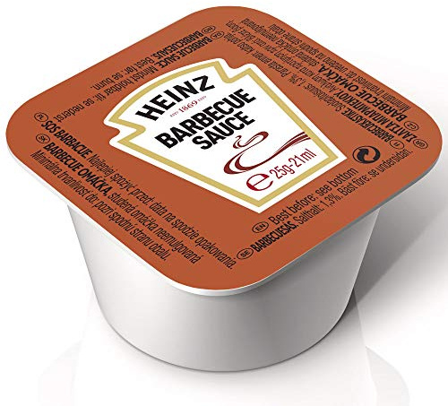 HEINZ Salsa BBQ, 25 g (paquete de 100)
