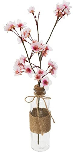 Hogar y Mas Flores Artificiales Decoración Jarrones, Decoración Flor Cerezo, Floreros Originales.