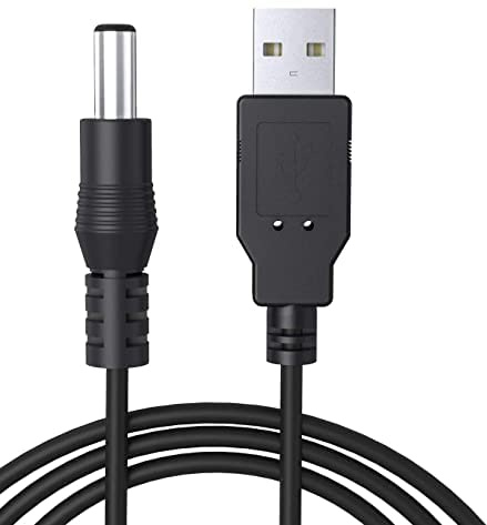 PREMIER ADAPTER 5.5mm * 2.1mm USB 2A 90cm Black Charger Power Cable Lead 5V 4.5V [UC09]