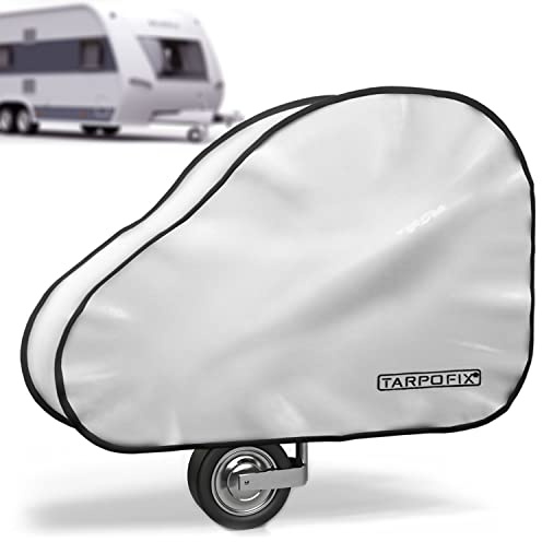 Tarpofix® dragstångsskydd husvagn av PVC – vattentät, dragstångskåpa | Dragstångskåpa släpvagn med dubbel klickstängning | vattentätt dragkrokslock | universellt för personbilar och släpvagnar