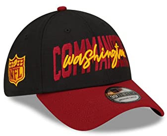 New Era Washington Commanders 2022 NFL Draft Black Red 39 Thirty Stretch Cap - M - L, Washington Commanders, M/L