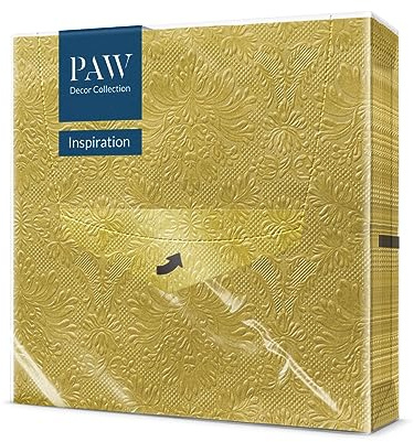 PAW – servetter 3-lager (33 x 33 cm) I 20 stycken I perfekt för födelsedagar, fester, bröllop, nattvard och fester I pappersservetter färgglada – speciella tillfällen, ornament I Inspiration Classic
