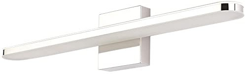 Jadssox Modernes LED-Waschtischlicht, linearer Streifen, Badezimmerleuchte, Chromspiegel, Frontlampe, Edelstahl-Wandleiste, Leuchten über Spiegel für Bad-Schminktisch