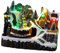 LOVIVER Caja Musical, Casas de pueblos navideños con luz, artesanía Decorativa, Escena navideña, Adorno de Navidad para Chimenea, gabinete de Escritorio, Árbol de Navidad
