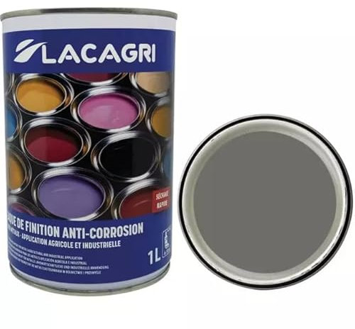 Lacagri Peinture antirouille 3 en 1 - Couche de finition et apprêt - MASSEY FERGUSON gris RAL 7005