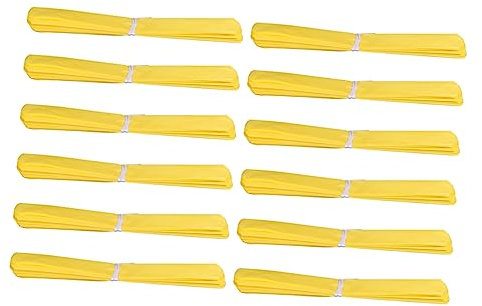 Amosfun 12pezzi Palla Di Carta Per Decorazioni Da Festa Giallo Per Matrimoni Compleanni e Eventi Speciali Sfondo Elegante Per Decorare Casa e Feste