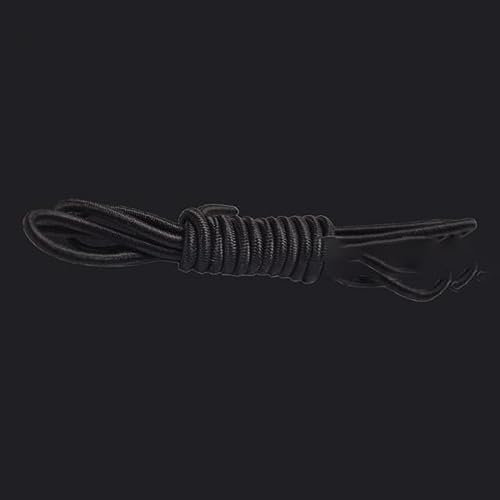 Cordón elástico,Cinta elástica para Costura, 10 Metros 1mm 2mm 3mm Banda de Goma elástica Redonda Cuerda elástica Cuerda de Choque Cordones de Correa elástica Accesorios de Costura DIY(Black 2mm)