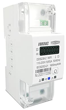 WiFi Smart Energy Monitor Switch Meter Tuya Single Phase 65A DIN RAIL W-LAN Smart Energy Meter Timer Stromverbrauch Monitor KWh Meter Wattmeter Hochpräzise Echtzeitüberwachung