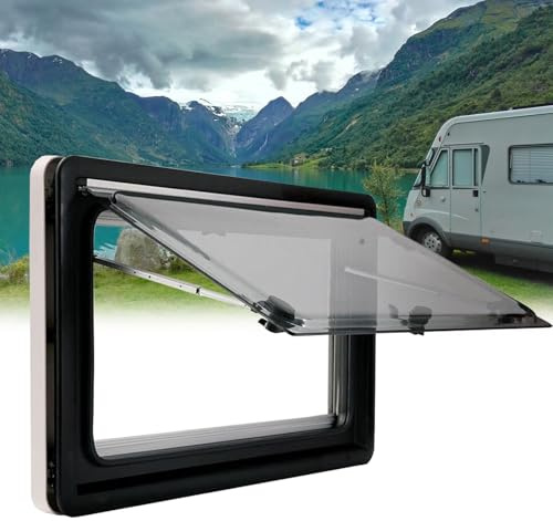 Wohnmobilfenster Caravan Seitenfenster mit Fliegengitter Wohnwagen Fenster Wohnwagen Fenster Ausstellfenster ６５° öffnungswinkel Ausstellfenster Wohnmobil Ausstellfenster(700x450mm)