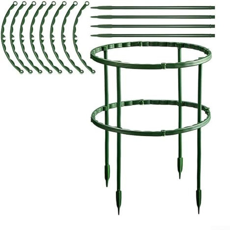 Zilimontt Lot de 8 piquets de support pour plantes grimpantes - Pour hortensias, roses, pivoines, tomates, plantes succulentes, phalaenopsis