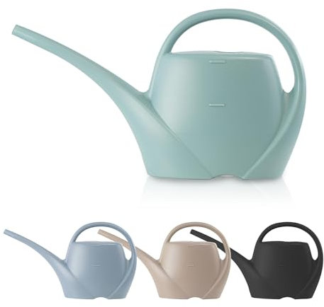 GEEZY Long Spout Watering Can 1.7L – Lightweight & Easy to Use, Durable Plastic, Open Top for Easy Filling, Balanced Design for Indoor Plants & Outdoor Garden