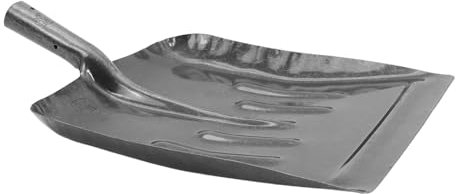 POPETPOP Pala Piatta Per Impieghi Gravosi in Acciaio Al Manganese Strumento Per Pulizia Del Pollaio Rimozione Della Neve Impugnatura Ergonomica e Superficie Antiscivolo