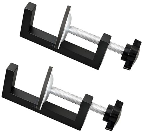 2 Pcs G Clamp for Woodworking, G Clamp with Adjustable Screw, Universal Small Clamps for DIY Projects