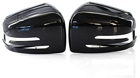 Auto Spiegelkappen Für Benz A B C E S Für CLA Für GLA Für GLK-Klasse W176 W246 W204 W212 W221 C177 X204 X156 Auto-Rückspiegelabdeckung Rückspiegelkappe(Bright black)