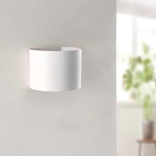 M Ledme - Aplique de Pared Led White Round 12W, IP54, temperatura luz regulable CCT, luz exterior impermeable blanco, ideal para jardín, patio, fachada