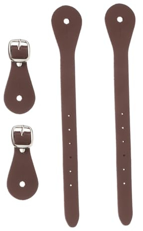 BCOATH 2 Stück Verstellbare Cowboy Stiefelriemen Aus Pu Leder Western Riemen Für Damen Herren Robuste Western Stiefel Ausrüstung Sporenüberzüge Für Reitsport Reisen