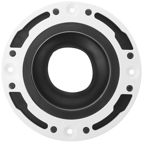 FONDOTIN Kit di Riparazione Flangia Wc in Silicone Nero Facile Installazione Sigillo Resistente per Wc Riparazione Rapida e Tenuta Ermetica senza Perdite