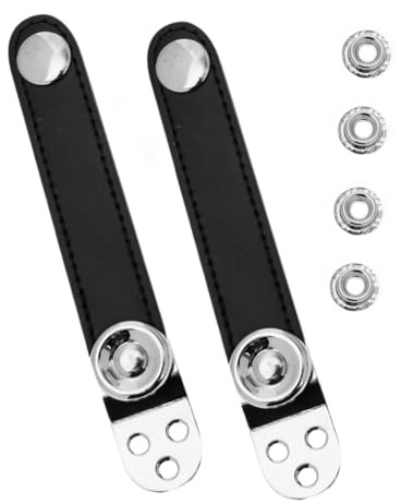 BESPORTBLE 2 piezas Correas Dobles de Cuero para Acordeón con Hebillas Metálicas de Reemplazo Resistente y Compacto para Accesorios de Instrumentos Musicales