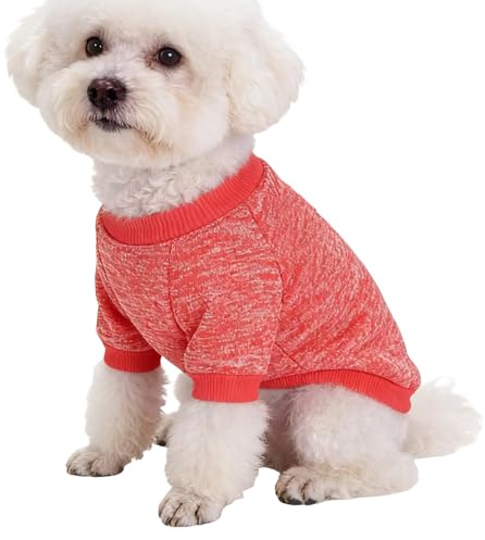 Hundepullover, Fleece-Sweatshirt für Welpen, Hundebekleidung für den Winter, für Spaziergänge, Laufen, Camping, Hochzeiten, Einkaufen, Reisen und Weihnachten