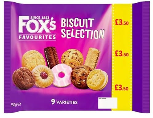 Fox's Favourites 9 Varieties Biscuit Selection 350g | Case of 6
