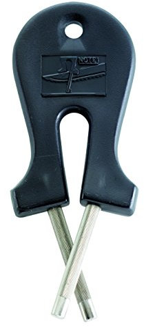 Taylors Eye Witness Pocket Sized Knife Sharpener - Easy To Use Manual Pull Through Sharpening Tool For Plain Edge Knives. Popular Handheld Kitchen Gadget for Honing Steel Knives.
