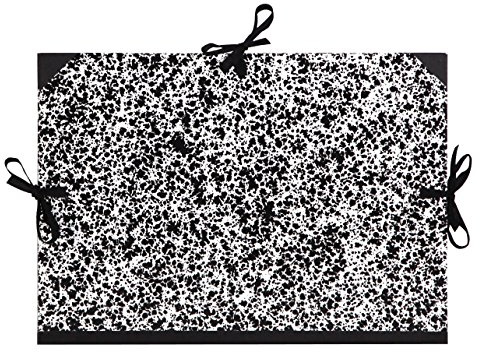 Clairefontaine 33402C - Zeichenmappe / Transportmappe Annonay mit Bändern ohne Klappen Rücken 30mm, innen: 73x103cm, außen: 75x105cm, robust und sicher, Weiß, 1 Stück
