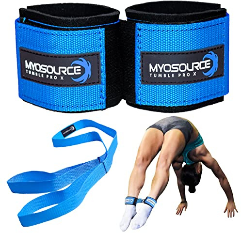 Tumble Pro X Knöchelriemen – Cheerleading, Gymnastik Tumbling Trainer Hilfe – Defrogger hält die Knöchel beim Stunting, Stehen zurück Tuck, Handspring Training – erhältlich in Blau und Rosa