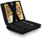 WEST - Magic Wallet mit AirTag Fach und großes Münzfach - Portmonee inklusive edler Geschenkbox - Geldbeutel AirTag Wallet Herren - Geldbörse RFID Datenschutz - Smart Wallet (Schwarz)