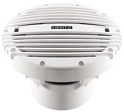 HERTZ 500W 10 HMS 10 Subwoofer, White - Marine Grade IP65 Protection Subwoofer, Waterproof & Weather Resistant, For Boat, Car, Truck, Caravan or Motorhome