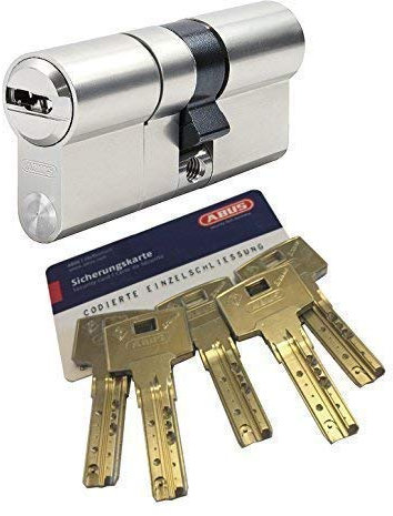 ABUS Bravus.3000 MX Doppelzylinder mit Sicherungskarte und 5 Schlüssel, Länge (a/b) 30/70mm (c=100mm), modulare Bauweise MX erhöhter Bohr.- Zieh- u. Abreißschutz, mit Not-u. Gefahrenfunktion