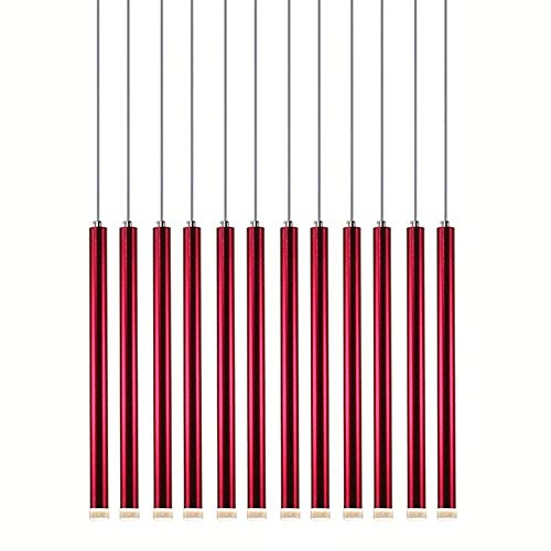 oovov 3 W LED Tubo de Aluminio comedor lámparas de suspensión de Techo Italiano diseño Simple Bar contador restaurante balcón pasillo colgado aparatos de iluminación d30h300 mm a-astigmic