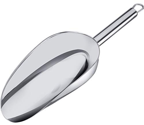 Westmark Pelle de Boulangerie/Pesage et Remplissage, Volume complet: 200 ml (env. 200 g Farine), Acier Inoxydable, Halia, Argent, 91042270