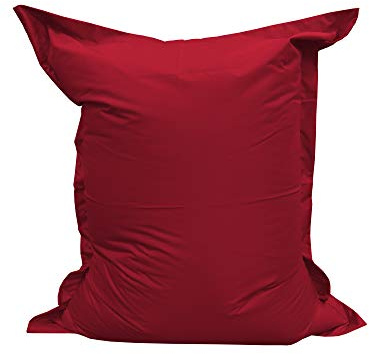 Kylig Piley Sittsäck L Xl Xxl Golvkudde Sittsäck Frigolitfyllning Gigantisk Sittsäck Sittdyna Trädgårdsdyna För Liggande Och Sittande Vattentät Vattenavvisande (100x70, Mörkröd)