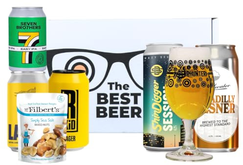 Best of Manchester Craft Beer 5 Can Gift Pack with Glass