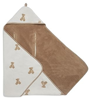 Jollein 032-566-66095 Einschlagdecke Teddybär weiß (85x85 cm)
