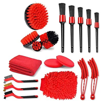 TMPTY Bürsten for Bohrer, hocheffizientes Power-Reinigungs-Scheuerbürsten-Set for Automobile, Wannen, Duschen, Fliesenoberflächen, Ecken