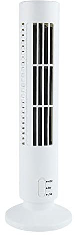 HHUARI Mini Ventilateur USB Super Silencieux, Ventilateur De Bureau Électrique De Refroidissement par Air De Colonne USB D'école De Bureau Portable Universel - Blanc The New