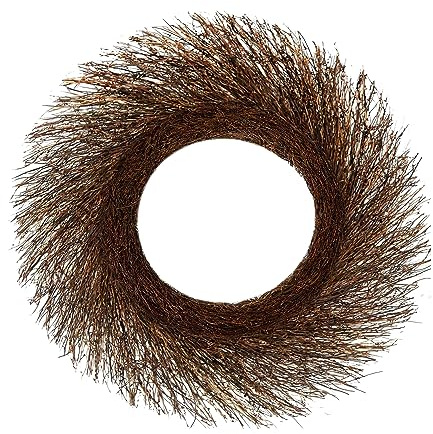 Temfmy Rattan twig Branch Grapevine Wreaths - 18 Inch Sunburst Wreath Form for DIY Crafts - Rustic Plain Twig Wreath Making Supplies Base for Decor