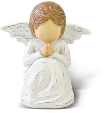 CUNTAUK Figura de ángel de oración, regalos de bautizo cristiano para niñas y mujeres para Acción de Gracias Navidad Decoración del hogar Ornamento Memorial Confirmación Regalos