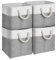 flintronic 4PCS Cubos de almacenamiento de Tela Plegables, 30*30*30cm, 4 Caja de Almacenaje Plegable, Almacenamiento de Tela no Tejida, con Asas, para Organizar Ropa, Juguetes y Sábanas en Armarios
