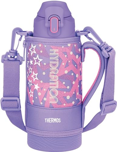 THERMOS Water Bottle, stainless-steel, purple pink, 0.8L